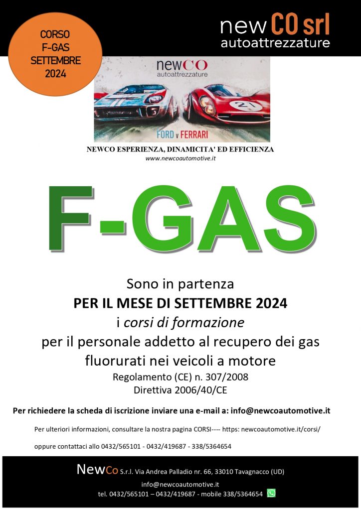 CORSO F-GAS 24/09/2024